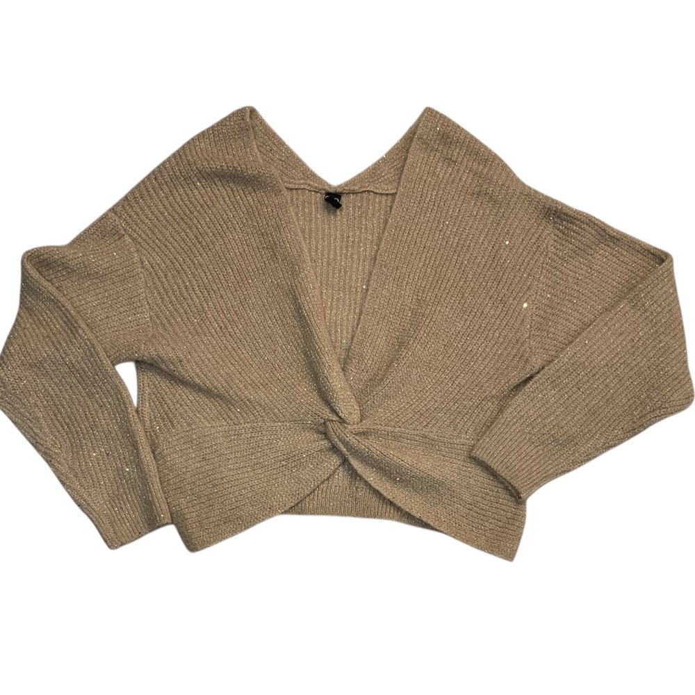 Windsor Women’s Champagne Off the Shoulder Sweater